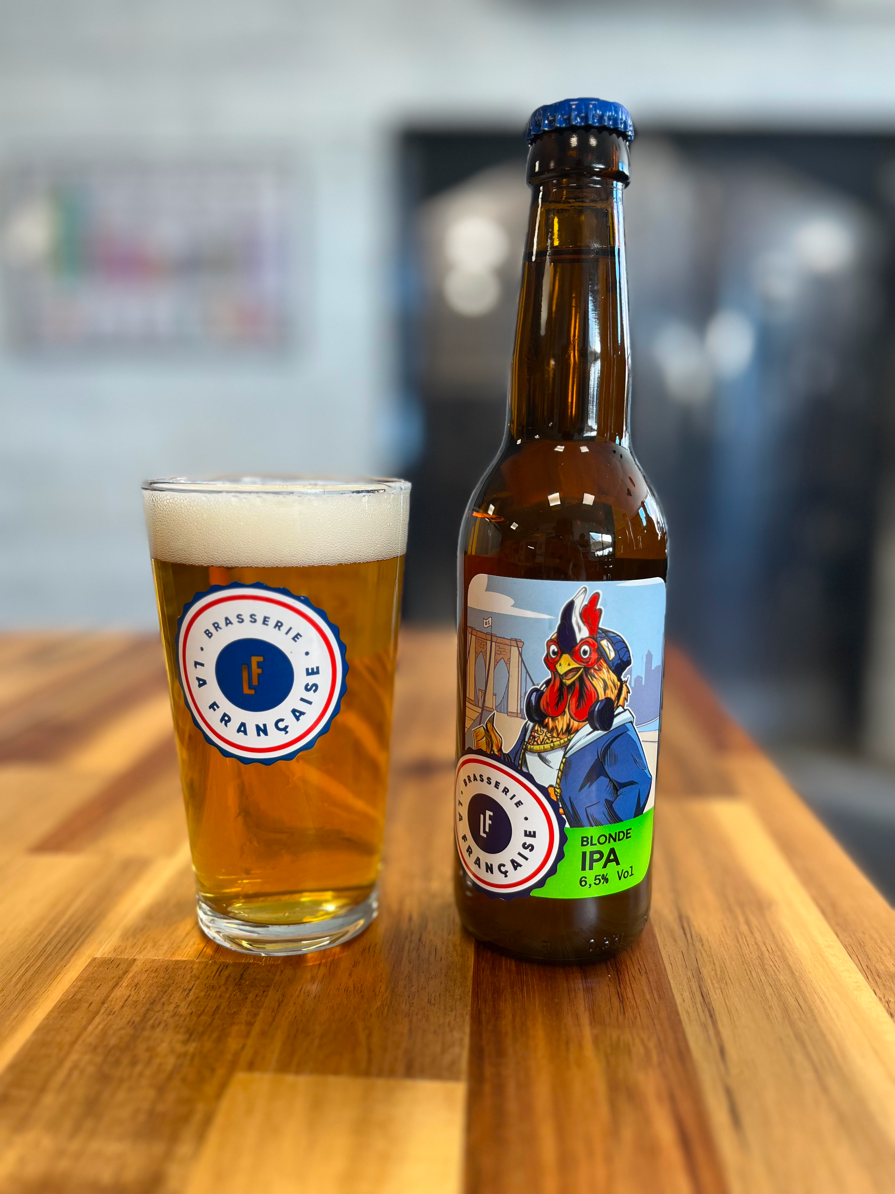 photo d'une bière IPA brassée à la brasserie la française
